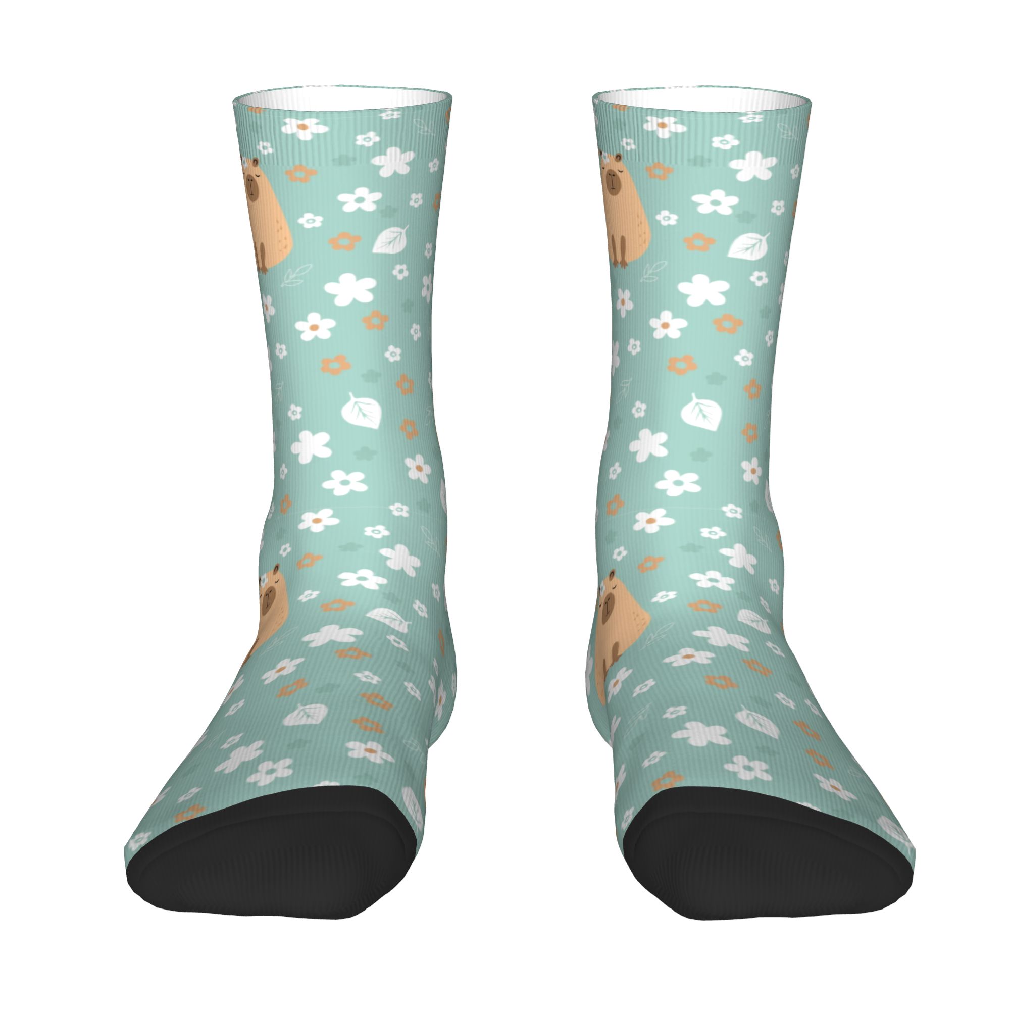 Dress Sock Men - Calzini Divertenti Personalizzati con Capibara e